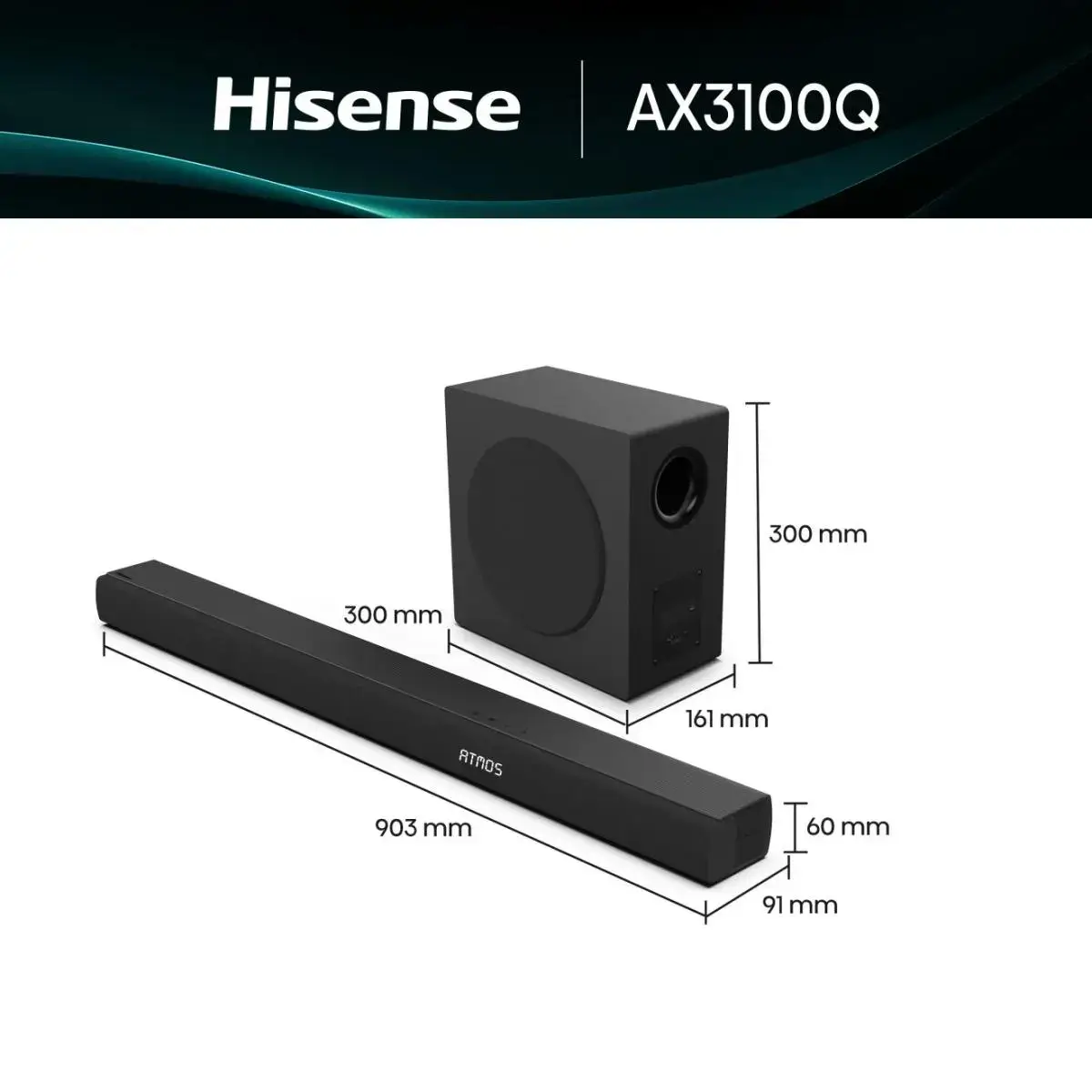 HISENSE 3.1 CH Soundbar AX3100Q