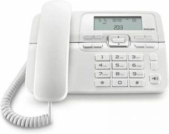 Philips Corded Telephone M20B-00 With Handsfree White