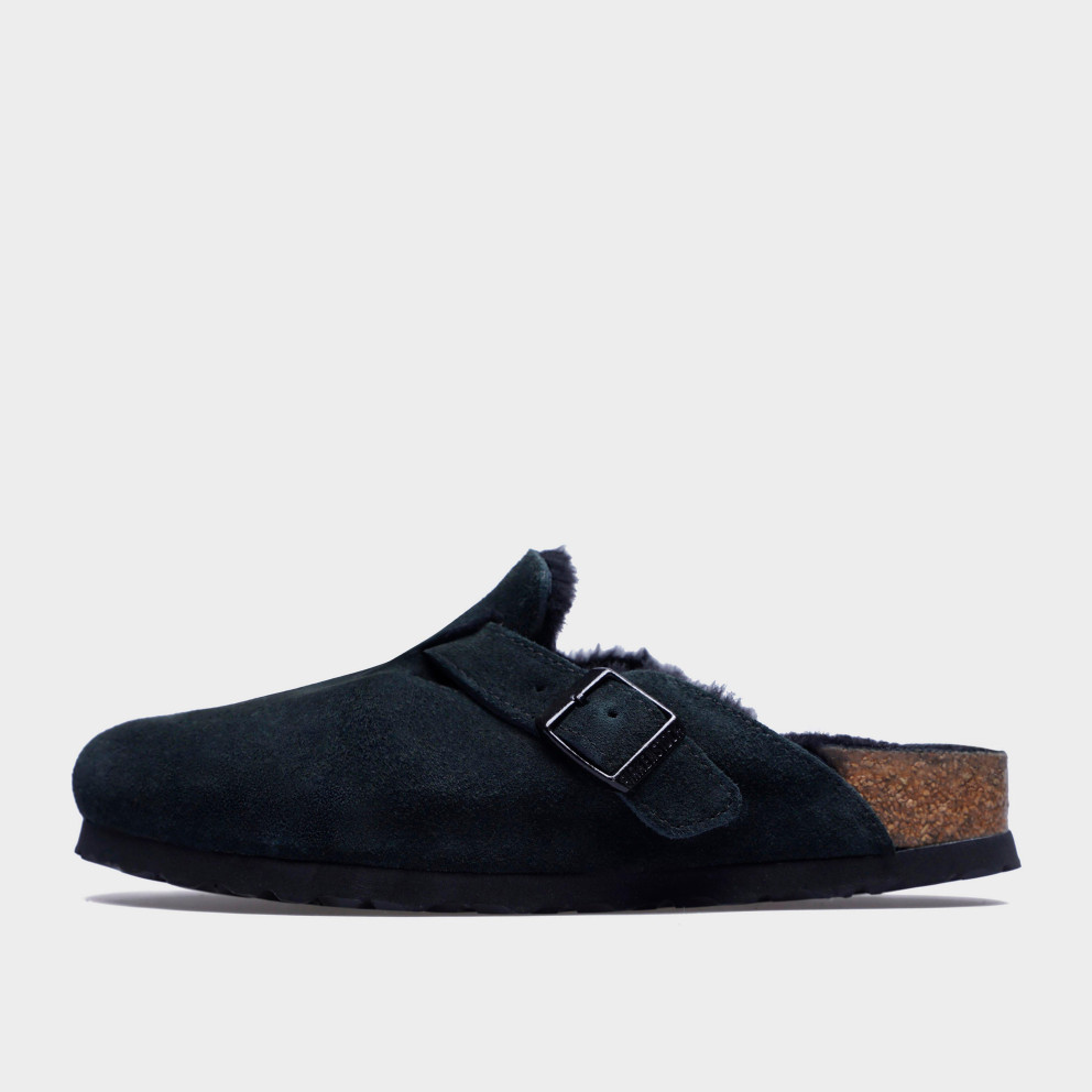 Birkenstock Boston Leather Shearling Women's Slippers (259883003546-ACK)