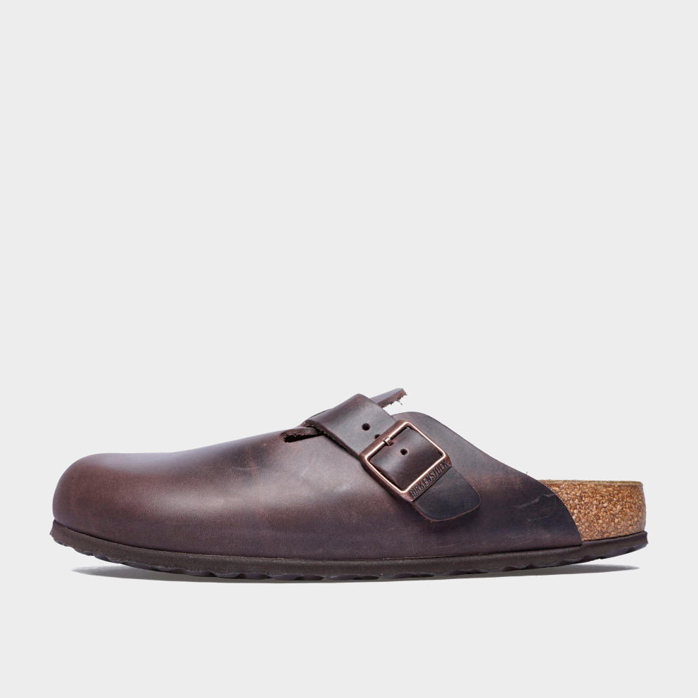 Birkenstock Boston Leather Men's Slippers (860133003548-HAB)