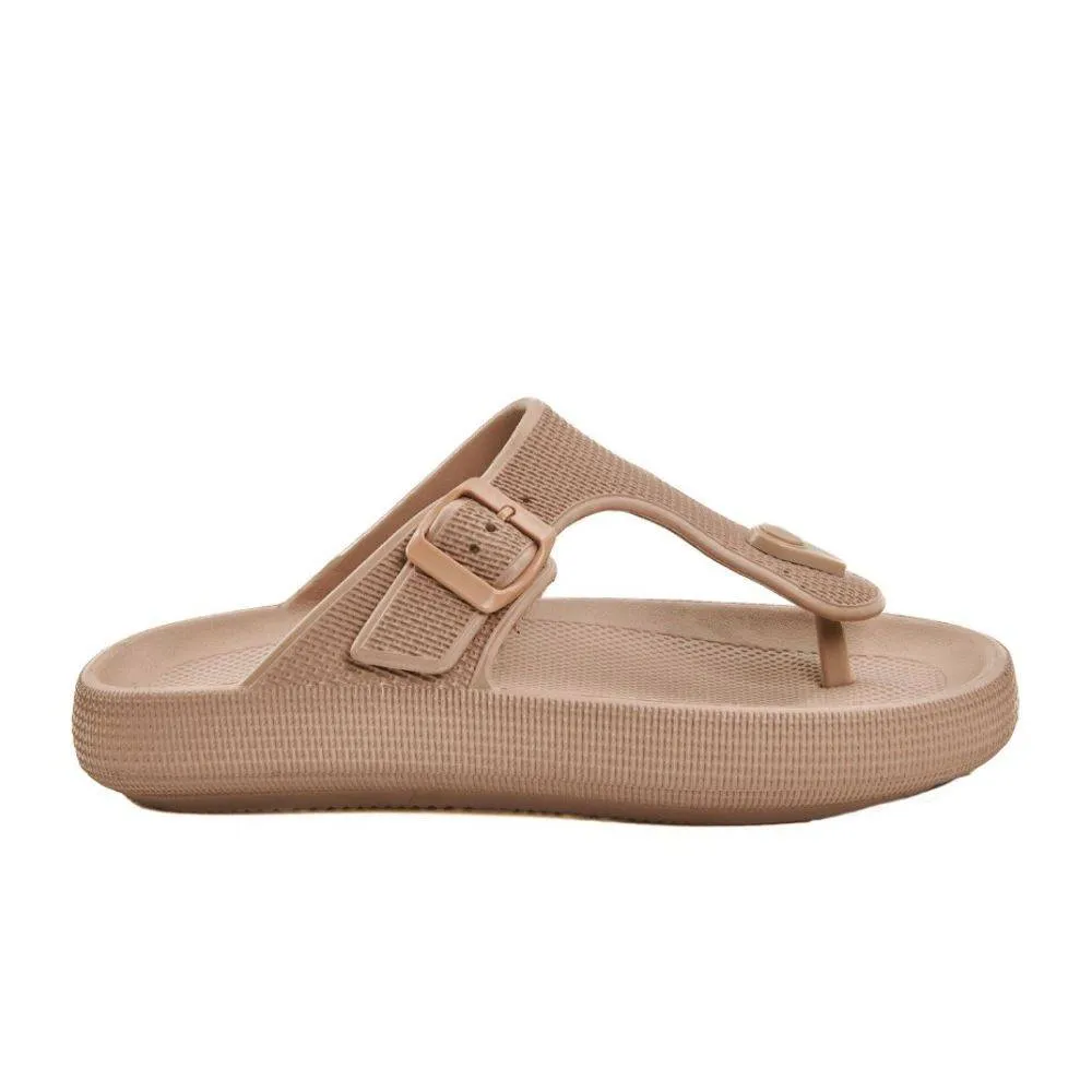 BODY ACTION WOMEN'S SEA SANDALS (091504-01-TAN)