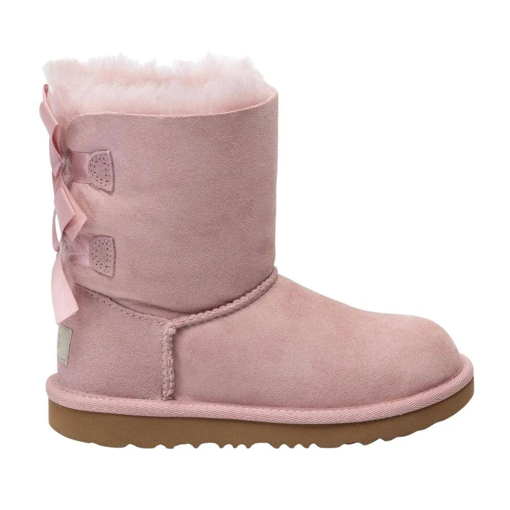 UGG BAILEY BOW II KIDS CLASSIC SHORT BOOT (1017394K-ROSE)