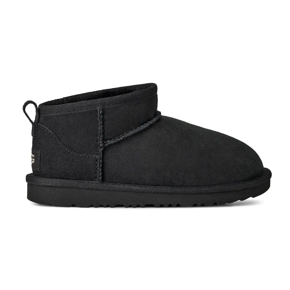 UGG CLASSIC ULTRA MINI KIDS BOOT (1130750K-BLK)