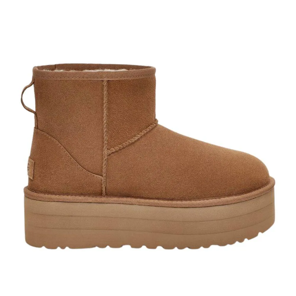 UGG CLASSIC MINI PLATFORM WOMENS BOOT (1134991-CHESTNUT)