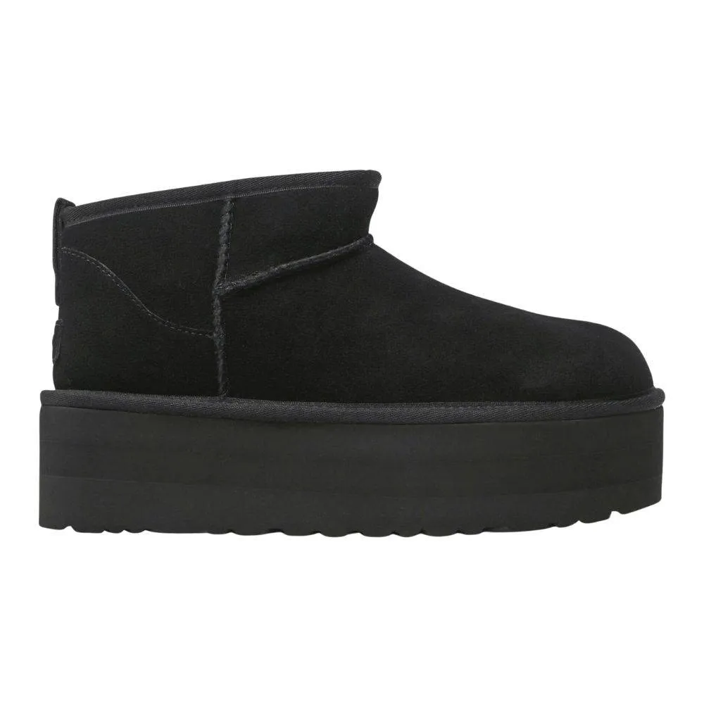 UGG CLASSIC ULTRA MINI PLATFORM WOMENS BOOT (1135092-BLK)