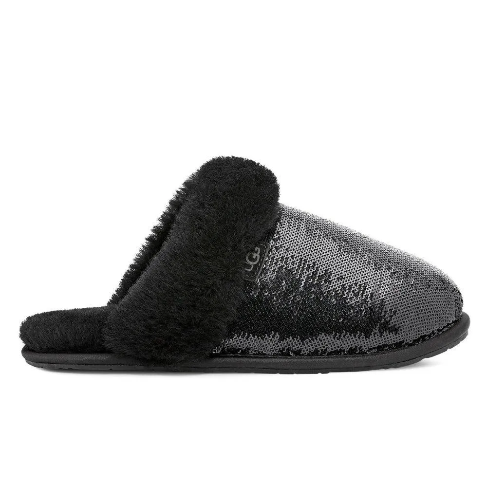 UGG SCUFFETTE II MIRROR BALL WOMENS SLIPPER (1151290-BLK)