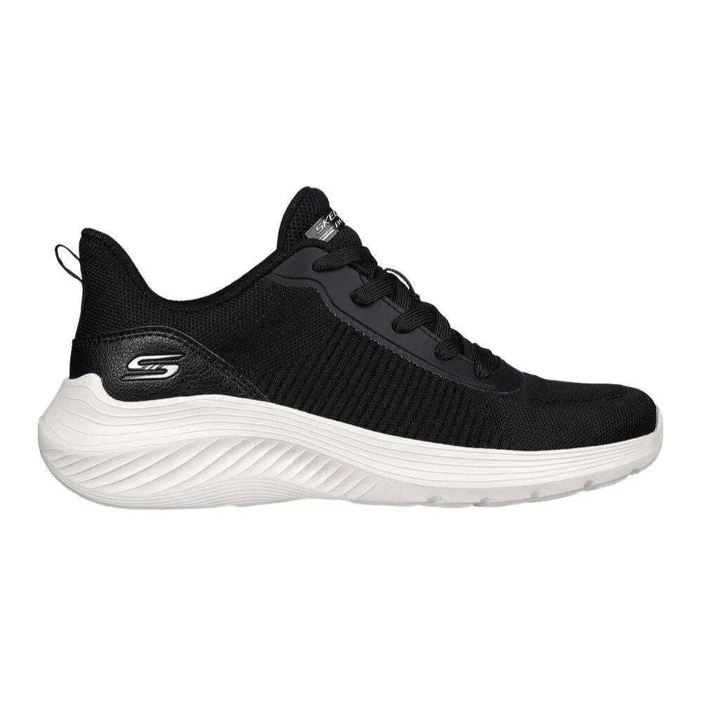 SKECHERS SPORT SQUAD WAVES WOMENS SHOES (117470-BLK)