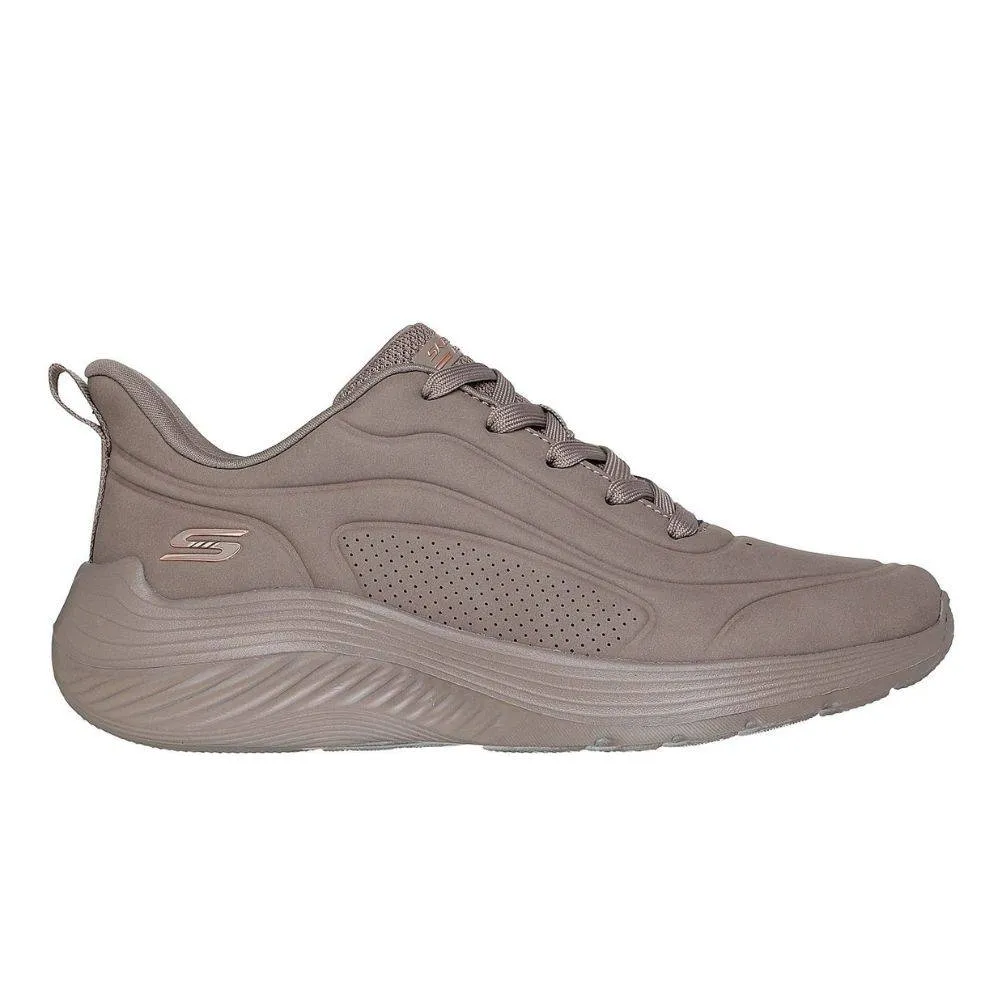 SKECHERS BOBS SQUAD WAVES - JUST WADING LACE-UP WOMENS SNEAKERS (117485-TPE)
