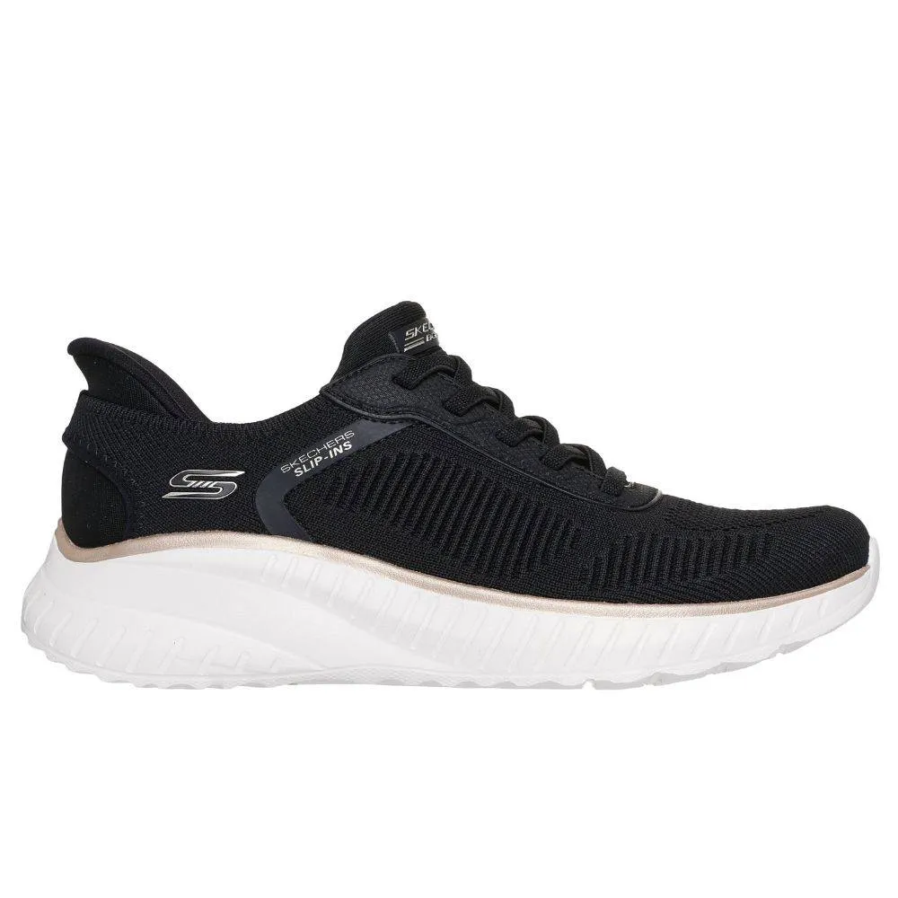 SKECHERS BOBS SQUAD CHAOS: CURRENT MUSE WOMENS SHOES (117497-BKGD)