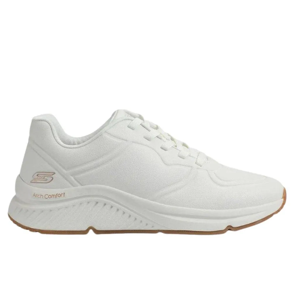 SKECHERS ARCH COMFORT B SWEET - PU SPECKLED LACE UP (117560-WHT)
