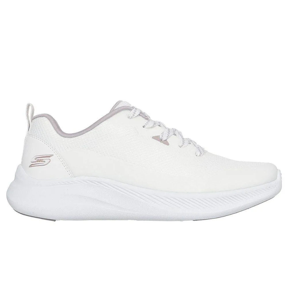 SKECHERS BOBS MODA FLEX MESH LACE UP WOMENS SHOES (117730-WHT)