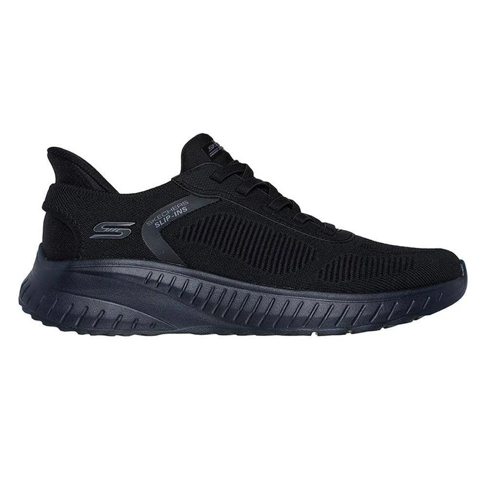 SKECHERS BOBS SQUAD CHAOS: SOLID STEP MENS SHOES (118312-BBK)
