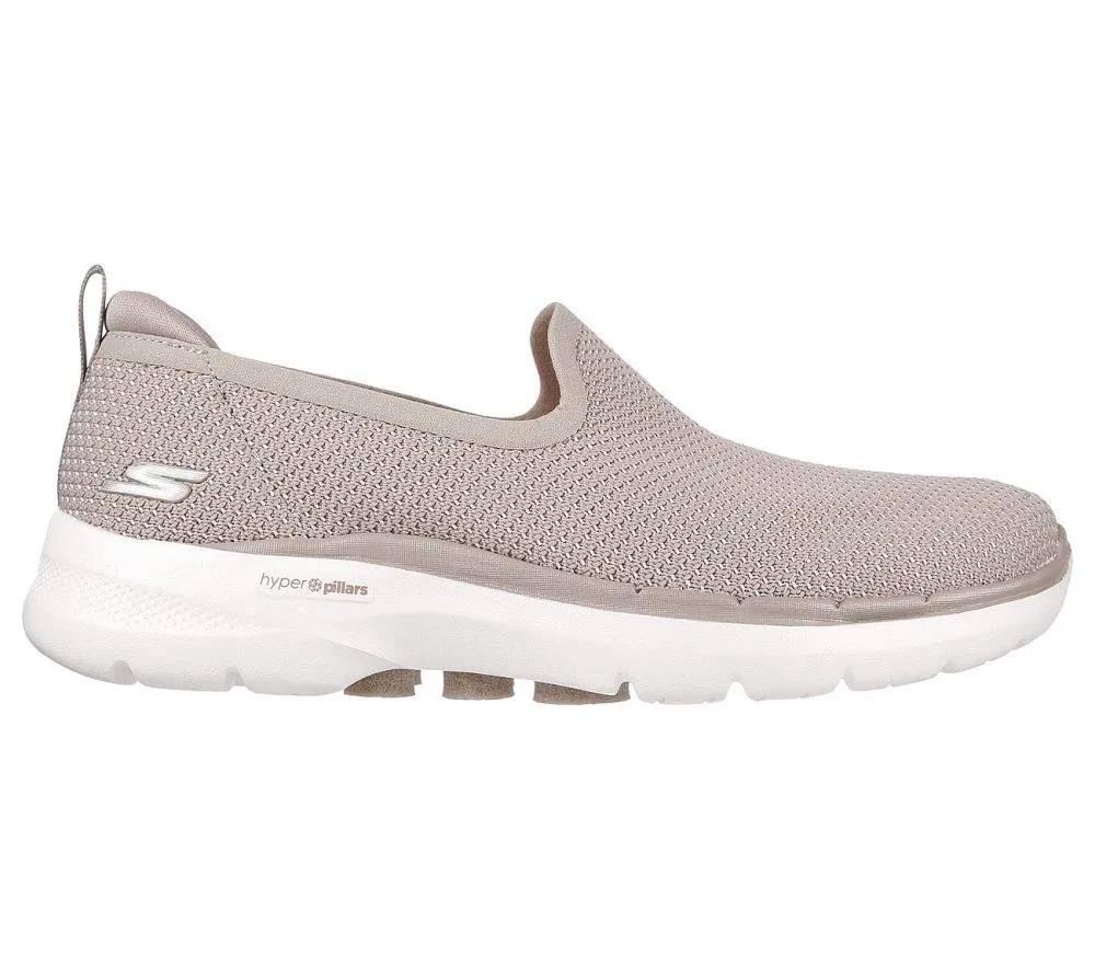 SKECHERS GO WALK 6 - CLEAR VIRTUE WOMENS (124505-NAT)