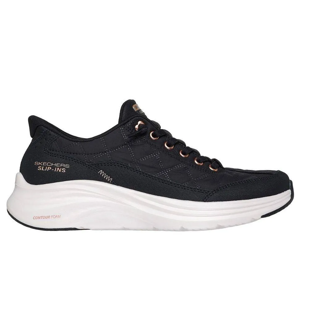SKECHERS SLIP-INS: CONTOUR FOAM - COZY FIT GOLDEN HOUR WOMENS SHOES (150413-BKRG)