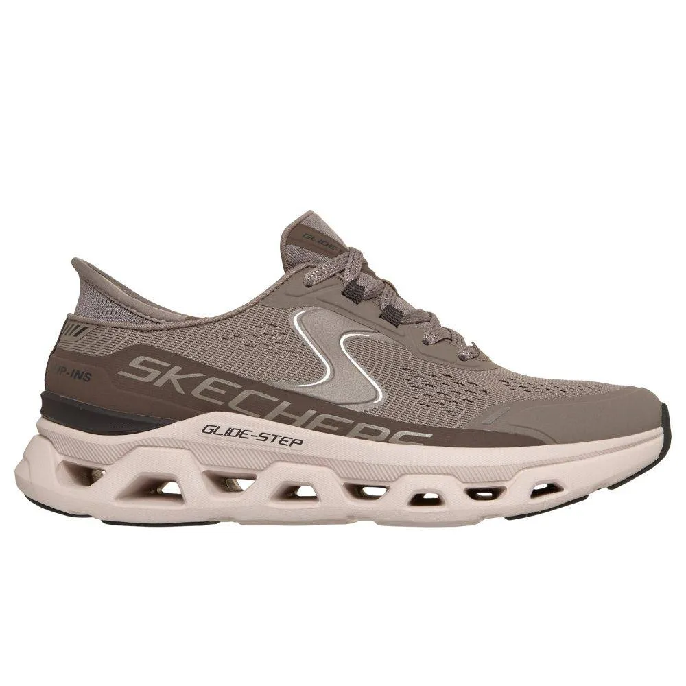 SKECHERS GLIDE-STEP ALTUS: LACE-UP SLIP-INS WOMENS SHOES (150510-DKTP)