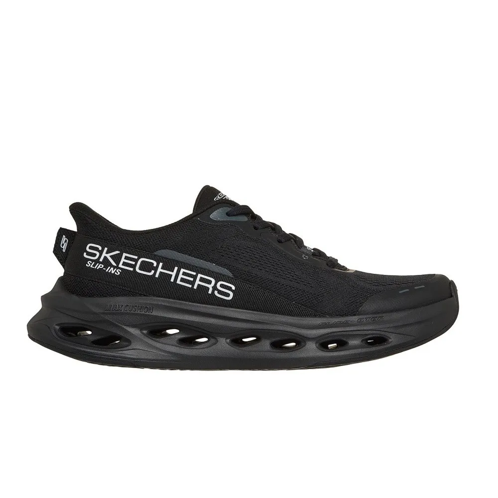 SKECHERS MENS ADVERT MAX CUSHIONING GLIDE-STEP (220421-BBK)
