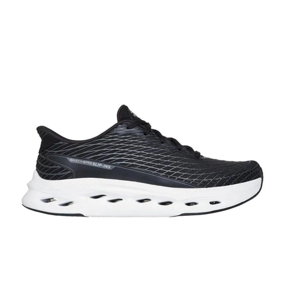SKECHERS MAX CUSHIONING GLIDE-STEP: SAPPHIRE MENS SHOES (220425-BKW)