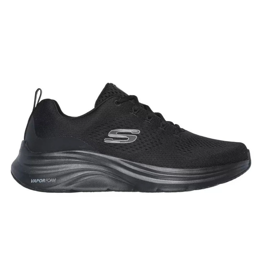 SKECHERS MENS VAPOR FOAM ENGINEERED MESH LACE-UP SNEAKER (232625-BBK)