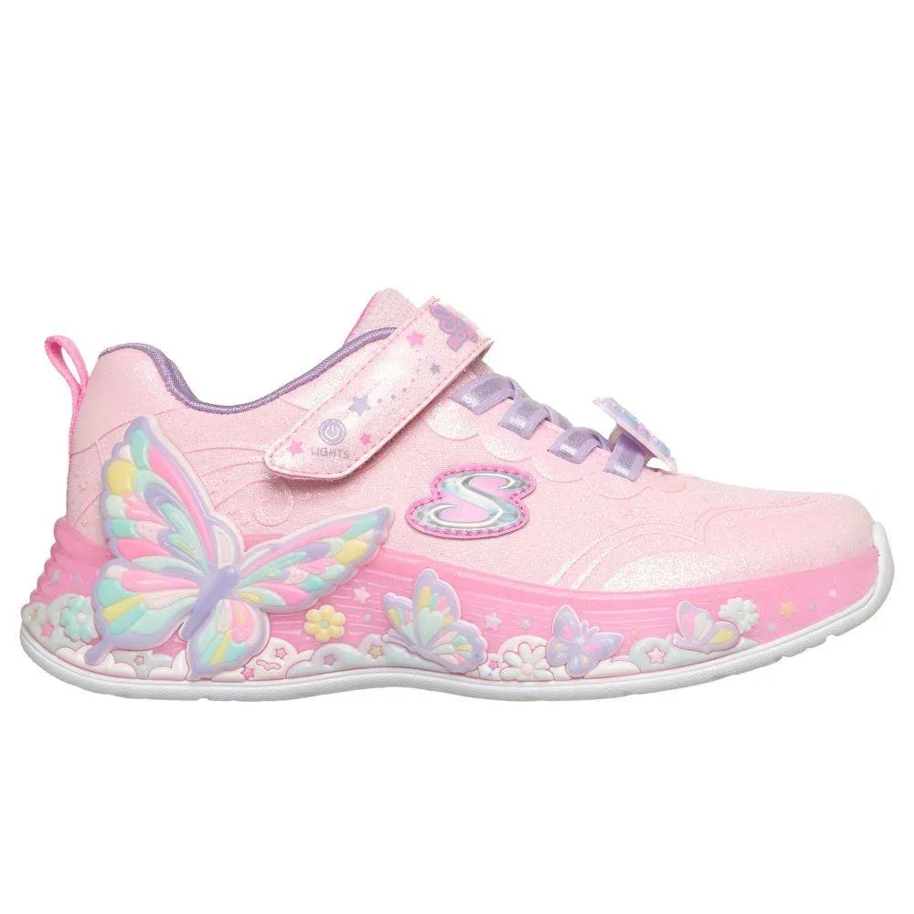 SKECHERS S-LIGHTS: BUTTERFLY BLISS GIRLS SHOES (303065L-LPMT)