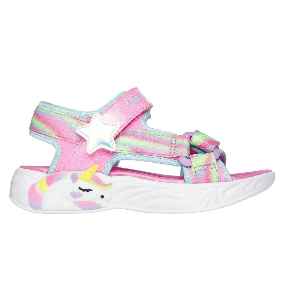 SKECHERS UNICORN DREAMS - LIGHTS SANDAL (303107L-PKMT)