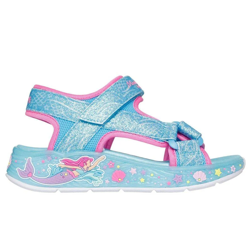 SKECHERS S-LIGHTS: MERMAID DREAMS SANDAL (303108L-BLMT)