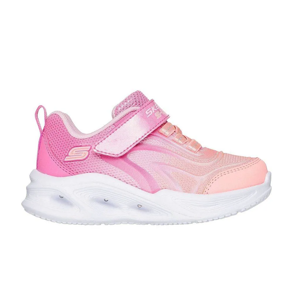 SKECHERS S-LIGHTS: SOLA GLOW - COLOR BREEZE INFANT GIRLS SHOES (303713N-PKMT)