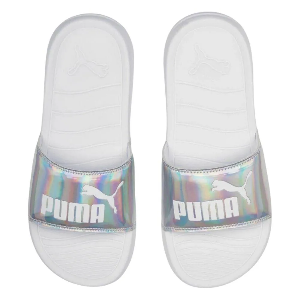 PUMA POPCAT 20 IRRIDESCENT WOMENS SLIDE (391014-01)