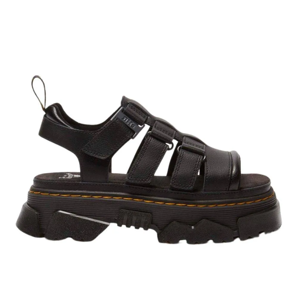 DR. MARTENS MATTISON 3 STRAP WOMENS SANDALS (40891001-BLACK)