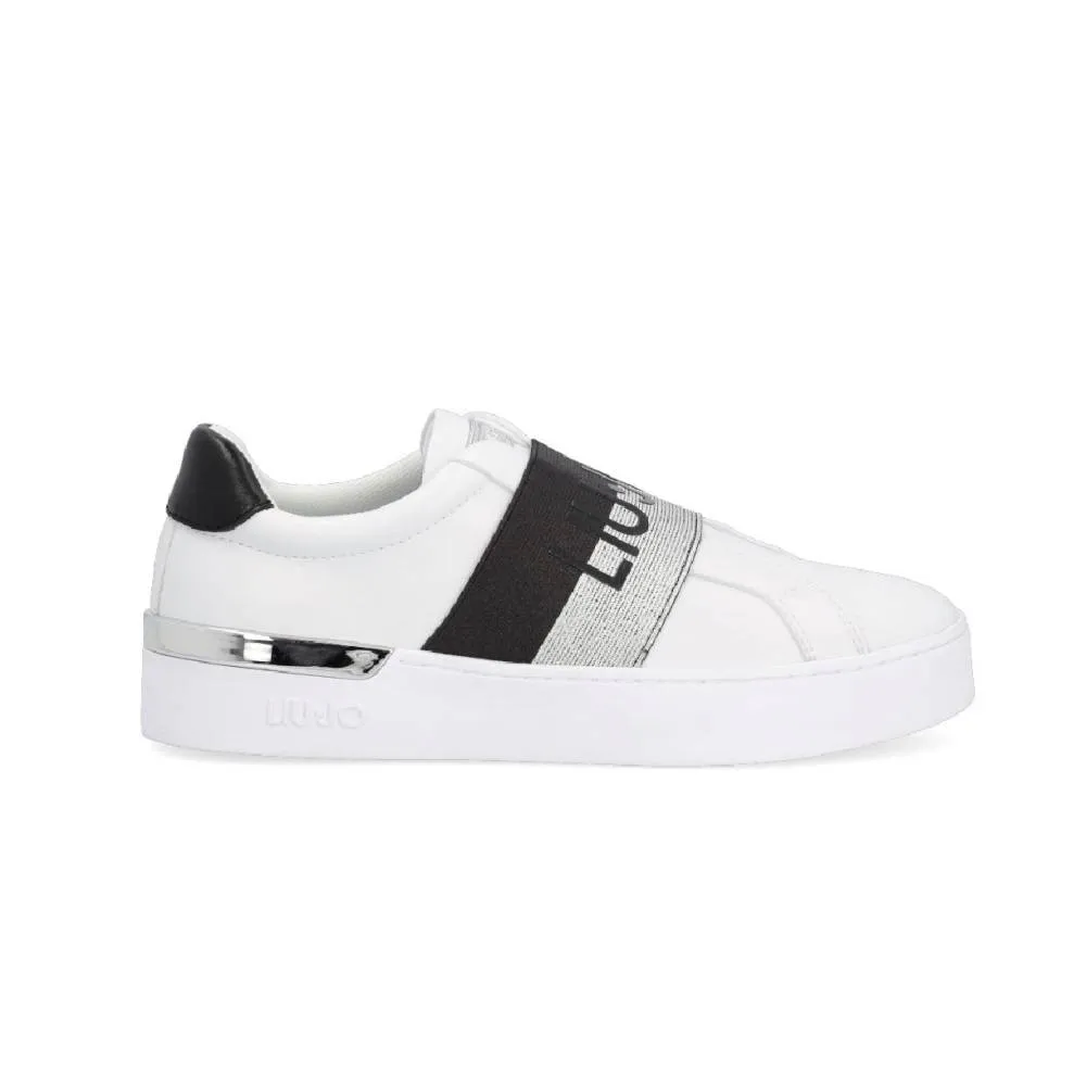 LIU JO SLIP ON SNEAKER WITH LOGO -SILVIA 50 (BA2005EX01401111)