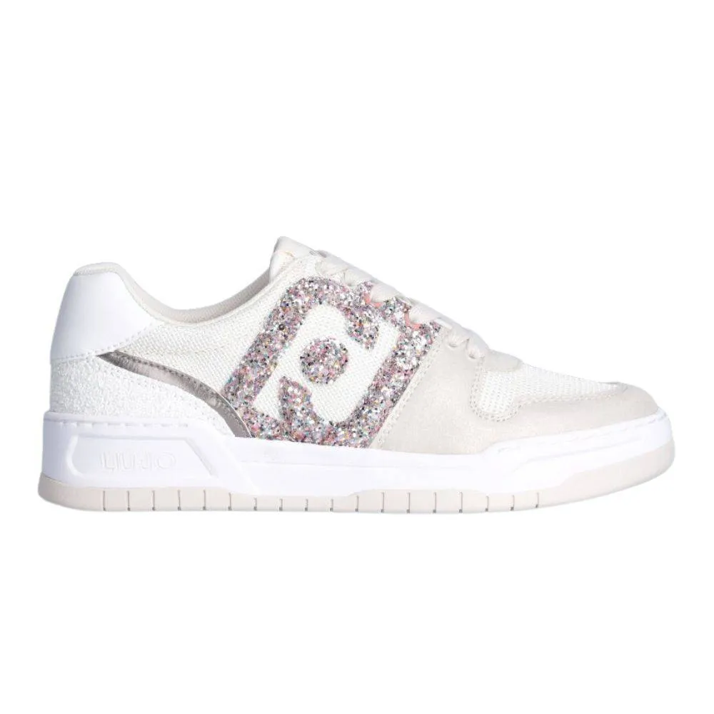 LIU JO BASKETBALL SNEAKERS WITH GLITTER (BA3093TX306S1414)