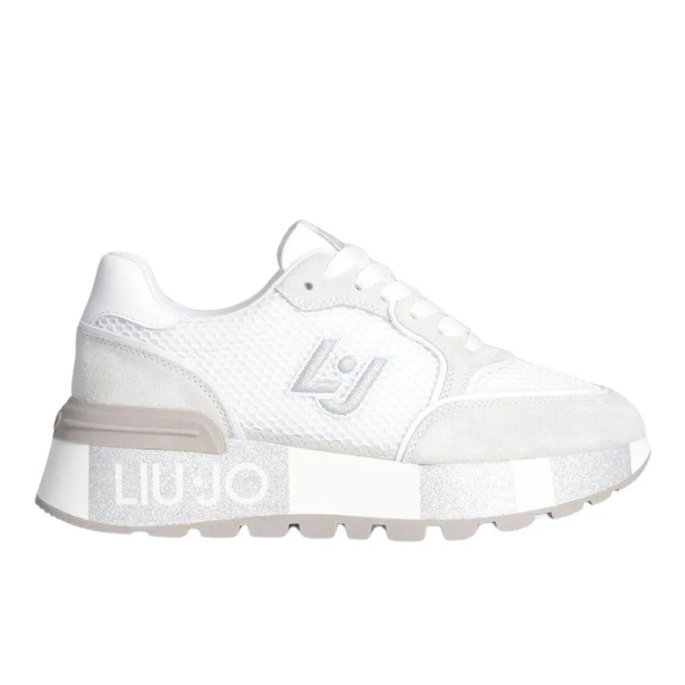 LIU JO AMAZING 25 - SUEDE AND MESH PLATFORM SNEAKERS (BA4005PX30301111)