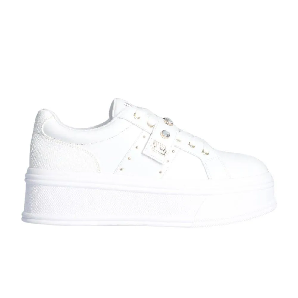 LIU JO SELMA 05 - PLATFORM SNEAKERS WITH JEWEL STONES (BA4023P010201111)