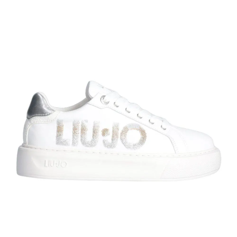LIU JO KYLIE 22 - PLATFORM SNEAKERS WITH MAXI LOGO (BA4071PX47904370)