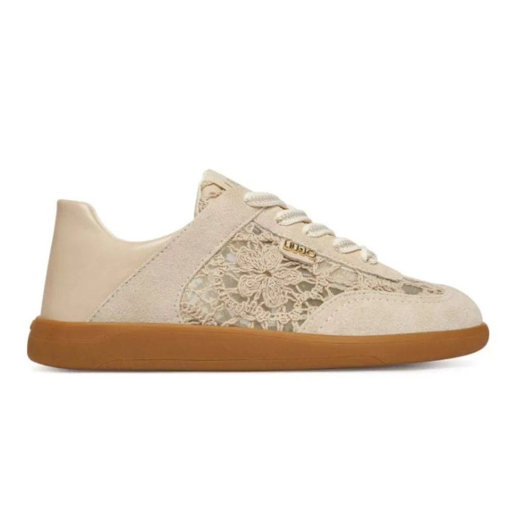 LIU JO CONNOR 03 - LOW SNEAKERS WITH MACRAME EMBROIDERY (BA6071TX541S3986)