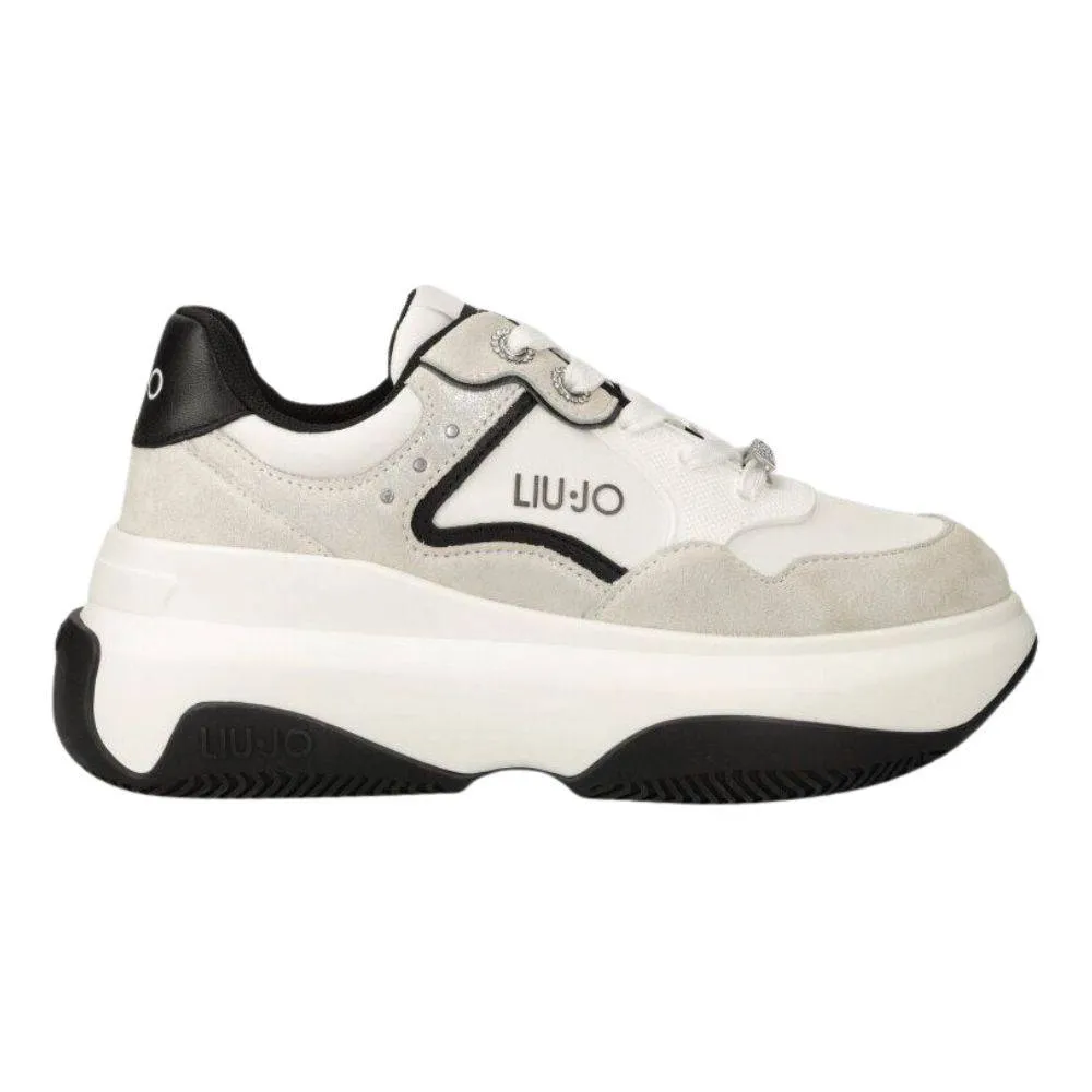 LIU JO JUNE 14 - CHUNKY SNEAKERS WITH JEWEL DETAILS (BF3071PX080S1944)