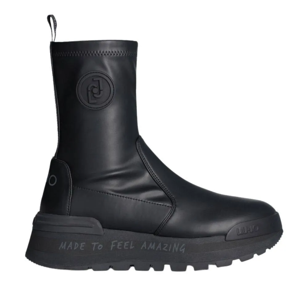 LIU JO AMAZING 22 - MID SNEAKER STRETCH ANKLE BOOTS (BF3085EX046-22222)