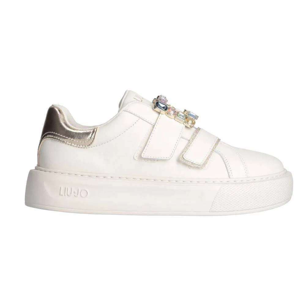 LIU JO KYLIE 20 - SNEAKER WITH JEWEL STRAPS (BF3089PX026S1176)