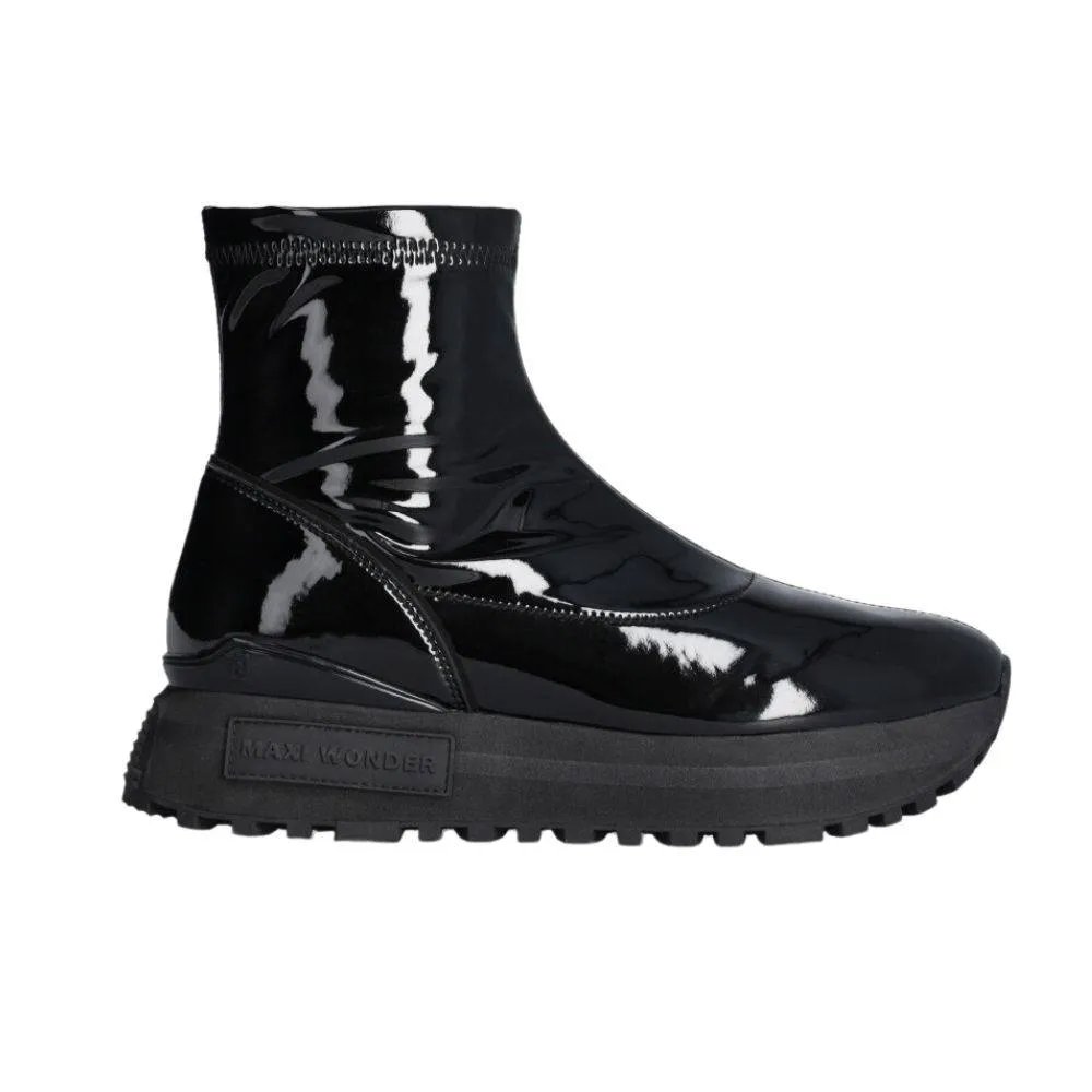 LIU JO MAXI WONDER 50 - MID SNEAKER PATENT STRETCH BOOT (BF3097EX12822222)
