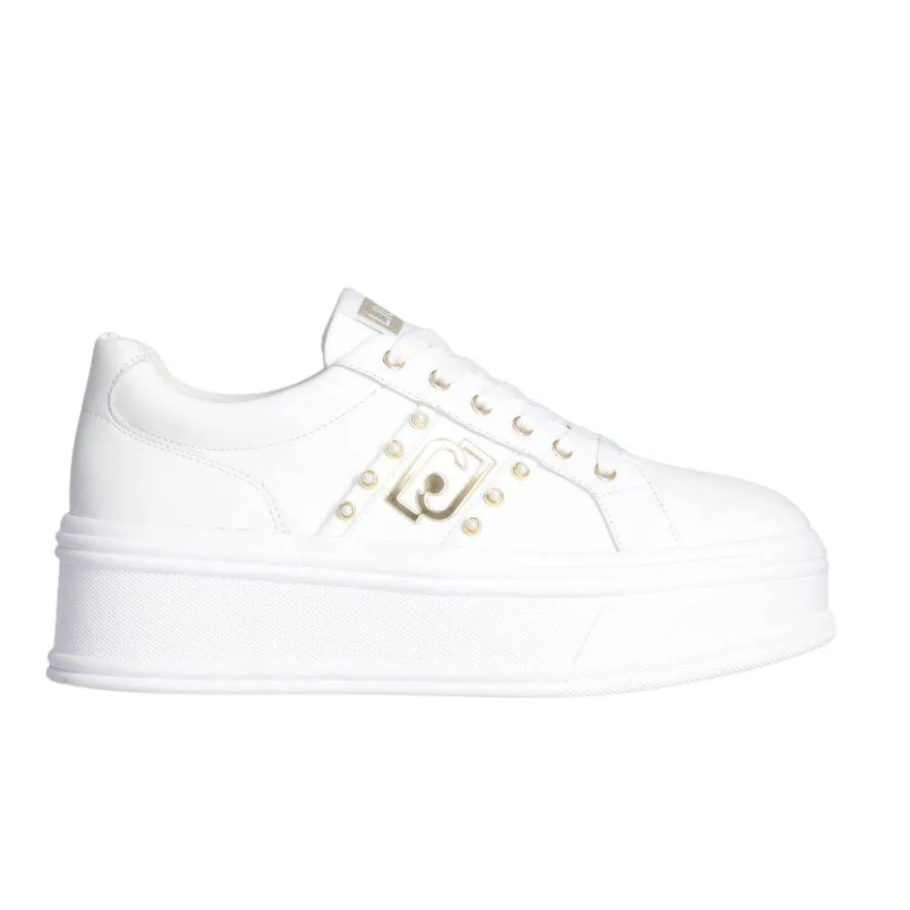 LIU JO SELMA 04 - FLATFORM LEATHER SNEAKER (BF3143P010201111)