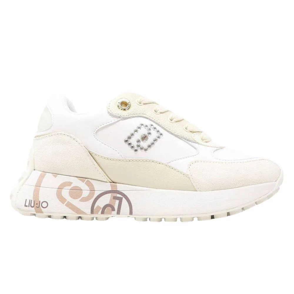 LIU JO LOLO 14 - SNEAKER BEJEWELED LOGO (BF3149PX42901065)