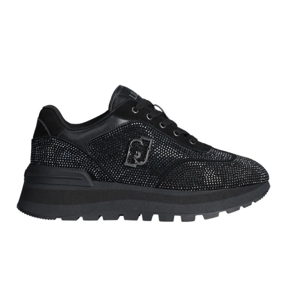 LIU JO AMAZING 23 - ALL OVER RHINESTONES SNEAKER (BF4053TX28822222)