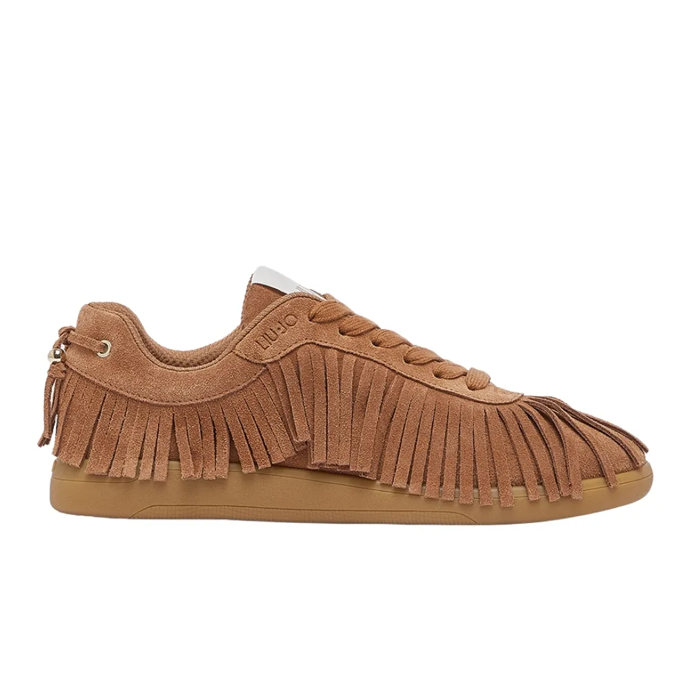 LIU JO CONNOR 04 - SUEDE FRINGE LOW SNEAKER (BF6047PX002S3804)