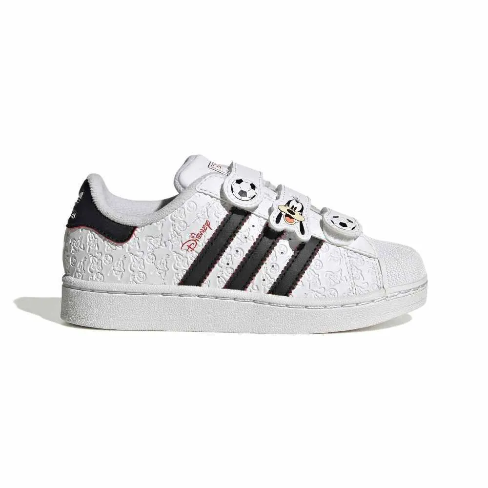 ADIDAS ORIGINALS KIDS DISNEY SUPERSTAR II COMFORT CLOSURE SHOES (IH4635)