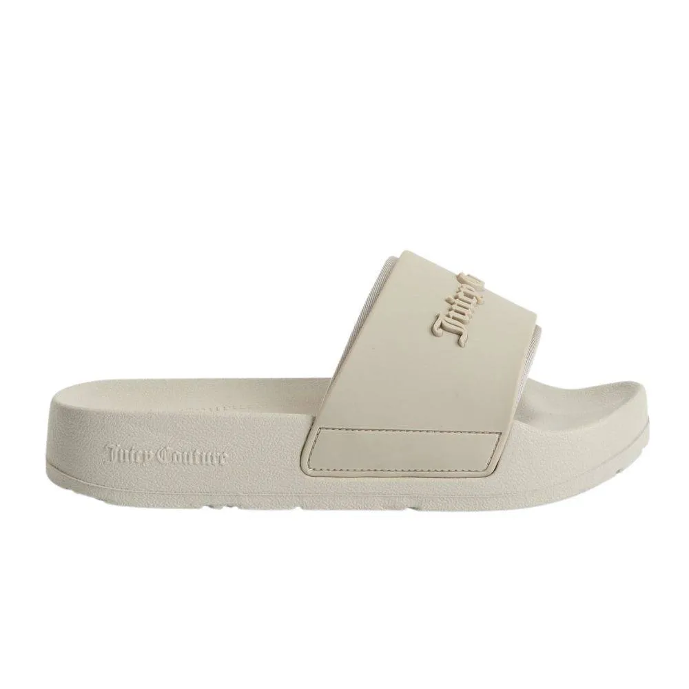 JUICY COUTURE BREANNA STACKED LOGO EMBOSSED SLIDES (JCFYL128006-509)
