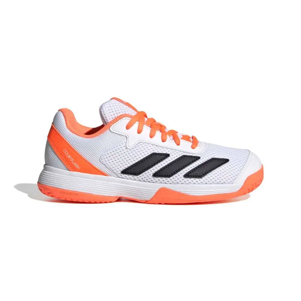 ADIDAS KIDS COURTFLASH TENNIS SHOES (JR4450)