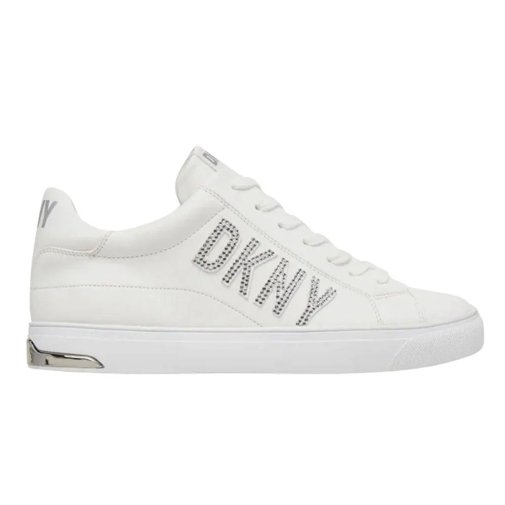 DKNY ADIRA RHIENSTONES SNEAKER (K2420300-WHT)