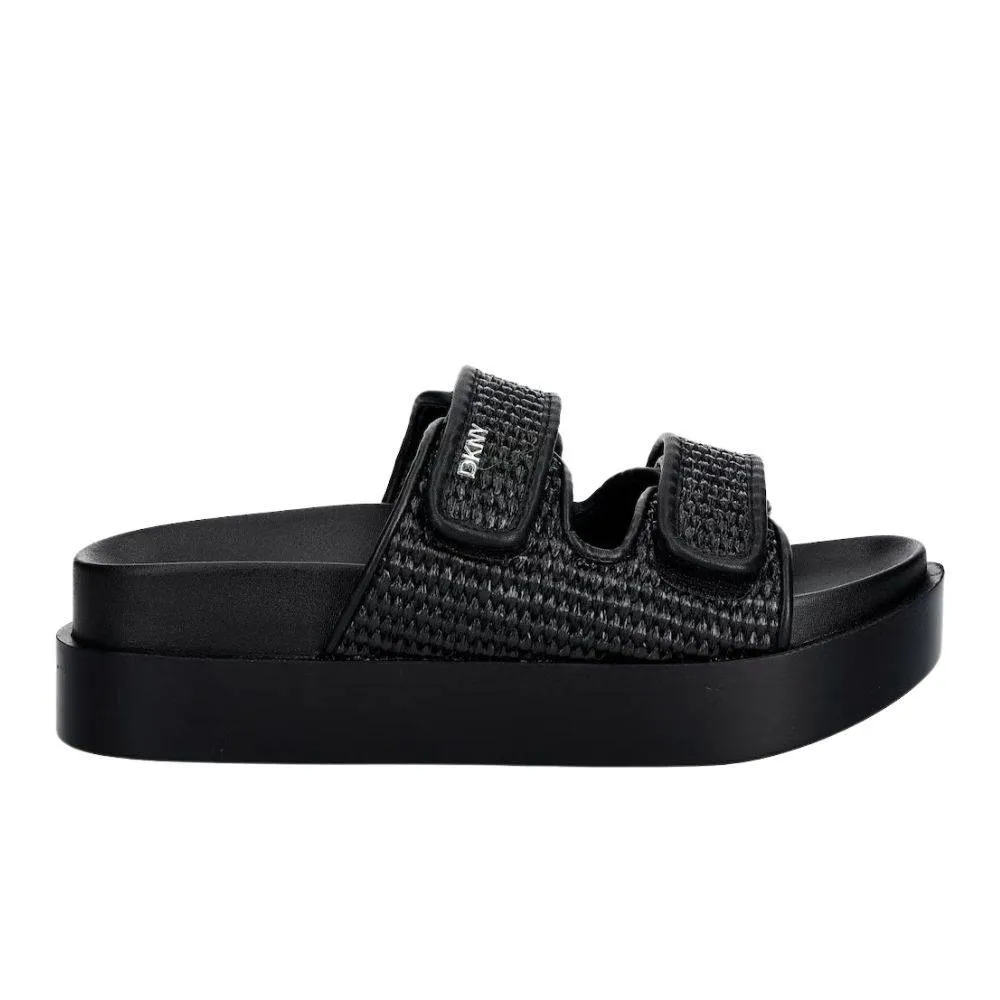 DKNY PIPER PLATFORM SLIDES (K2691150-BLK)