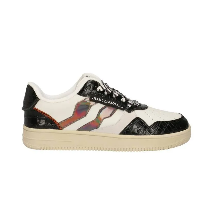 JUST CAVALLI COLORBLOCK LEATHER SNEAKERS (S08WS0167-P4502-969)