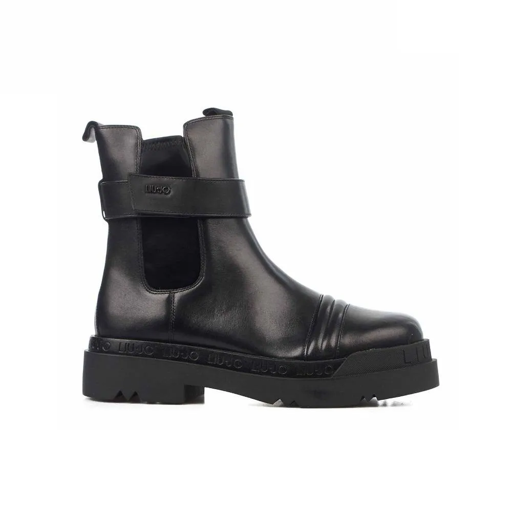LIU JO LOVE 1 - LEATHER ANKLE BOOTS (SF0101P0102-22222)