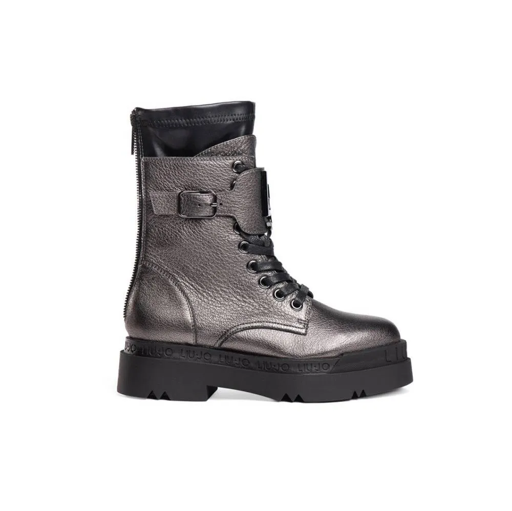 LIU JO LOVE 3 - BOOTY METALLIC PEWTER (SF0105P0231-00572)